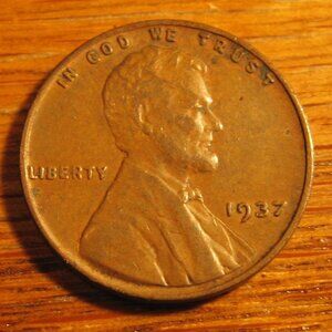 1937 P WHEAT PENNY